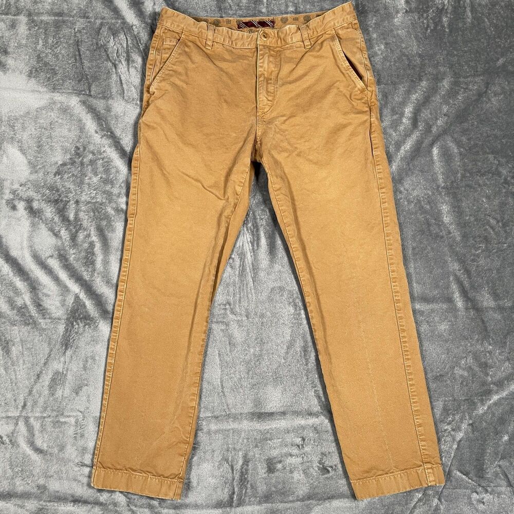 Brooks Brothers Chino Pants Mens 33x30 Brown Cotton Straight Leg Casual Office